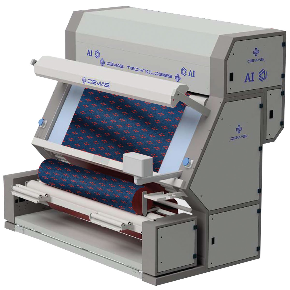 Demas.AI Kumaş Kalite Kontrol ve Rulo Sarma Makinesi