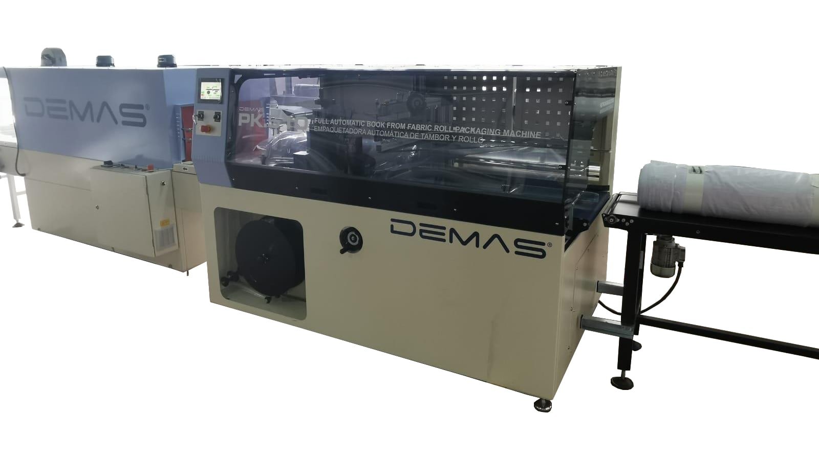 Tam Otomatik Kumaş Rulo Paketleme Makinesi